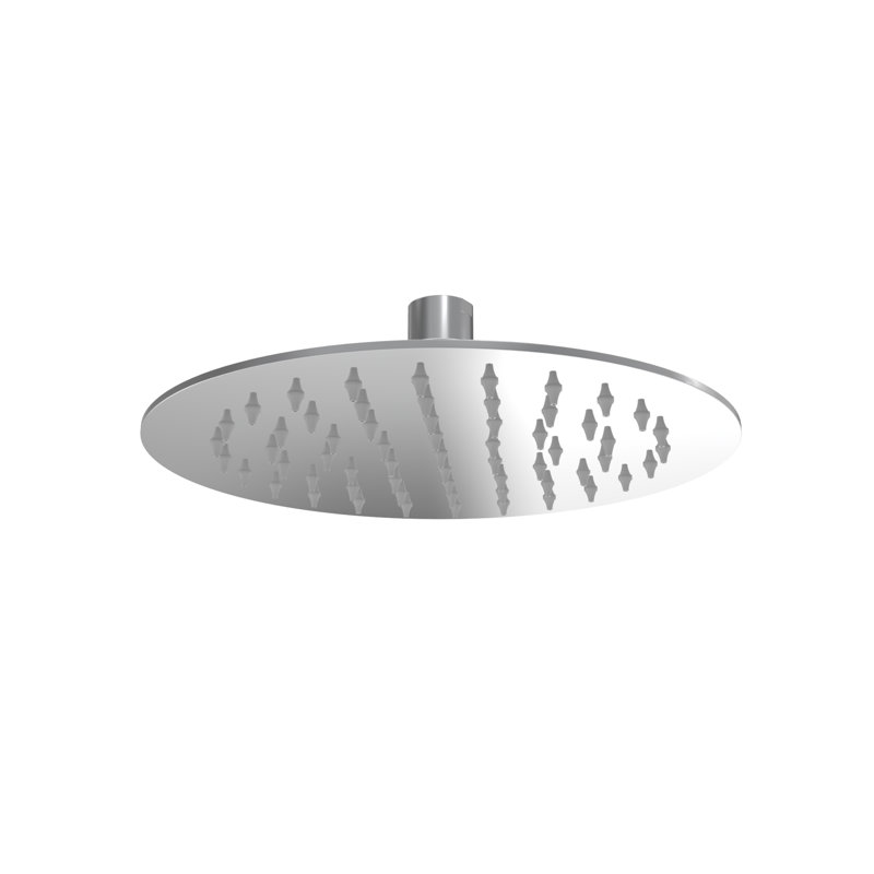 Allure Ultra-Thin Round Shower Head - 10 in., Chrome, Chrome, 10 inch