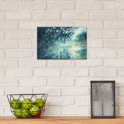 Le matin sur la seine, près de Giverny par Claude Monet - reproduction d'art