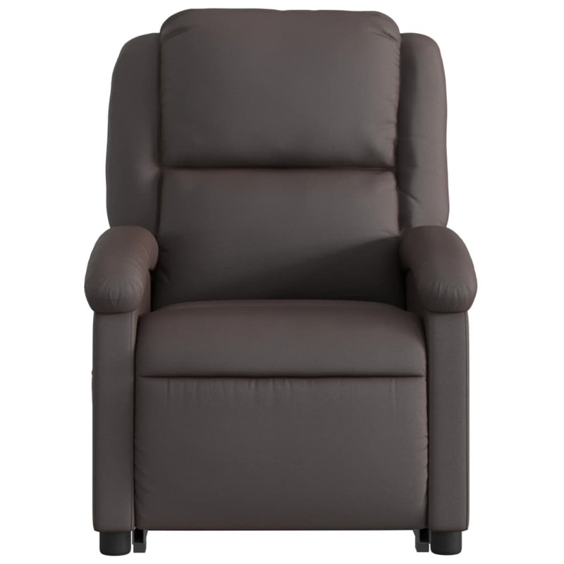 Fauteuil inclinable Budhram, Brun foncé, Power Lift