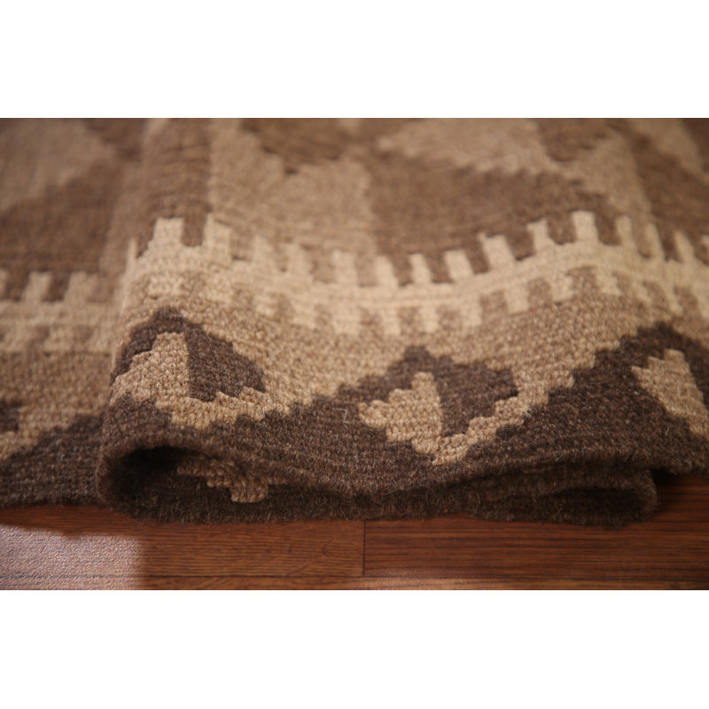 Reversible Wool Kilim Oriental Area Rug 3x4