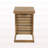 C-shape end table  Brown