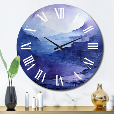 Coehn - Horloge murale paysage abstrait