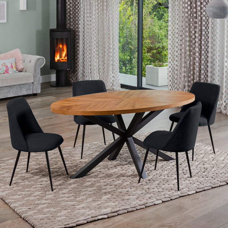 Soderquist 4 - Person Dining Set, Black