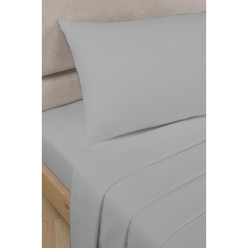 Hristos Percale Fitted Sheet, White, Small Single (2'6)