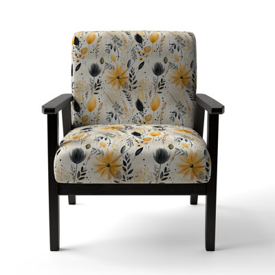 Chaise à accoudoirs rembourrée Urban Bohemian Ferns