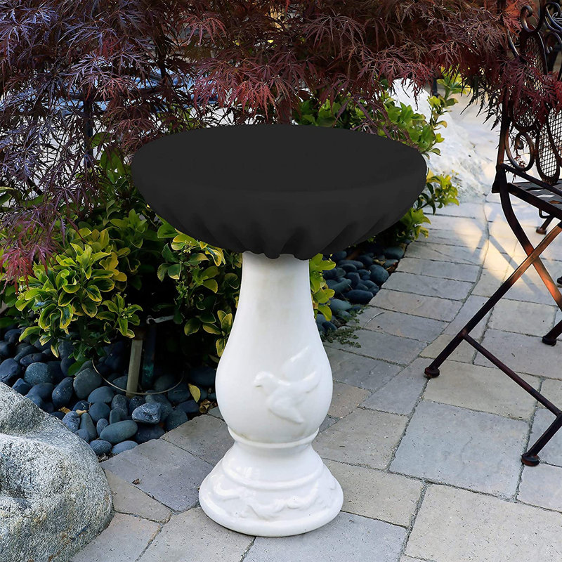 Polyester Single Tier Birdbath, 61cm H x 81.3cm W x 81.3cm D