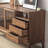 Simple Glass-Door Buffet Table