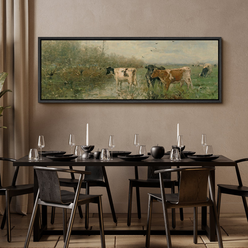 ox Print, 20" H x 60" W, Black