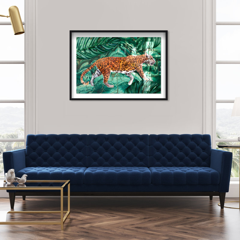 Cougar Jungle - Shadowbox, impression, H 30 po x l 45 po