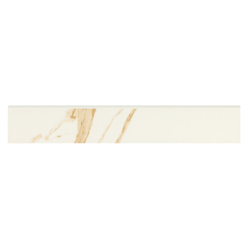 Ardena Vena Garniture de carrelage arrondi en porcelaine mate de 4 po x 24 po, Vena