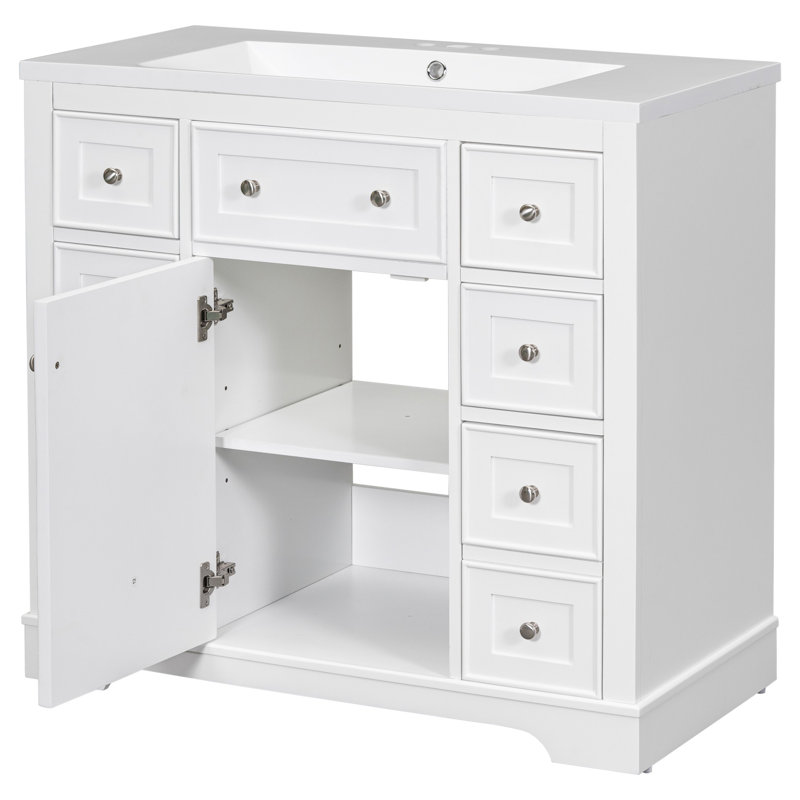 Ensemble de meuble-lavabo 36 po avec lavabo 36 po, Blanc