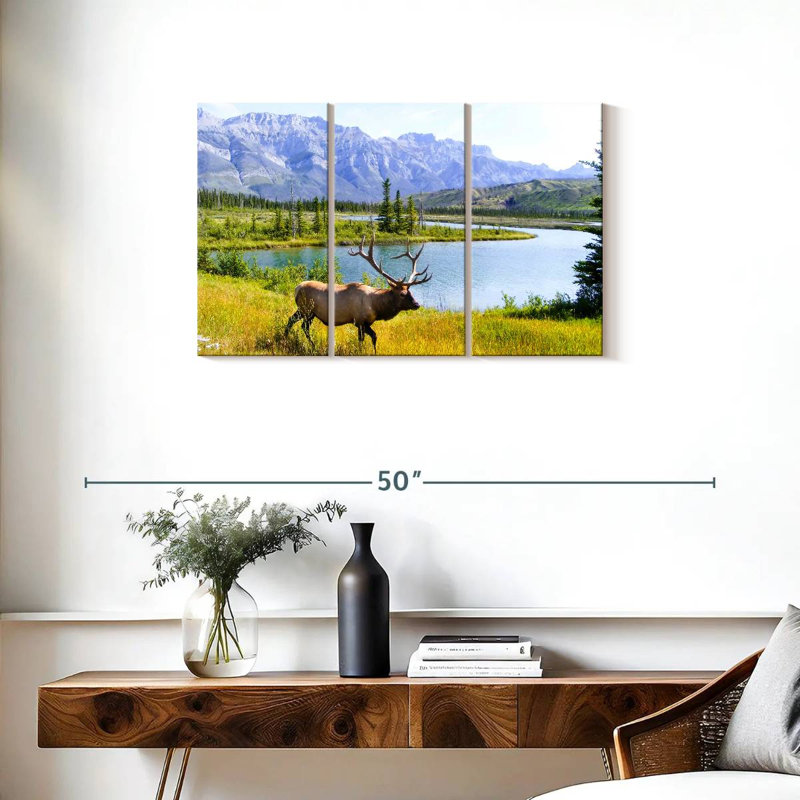 Elk Paradise, 20" H x 33" W
