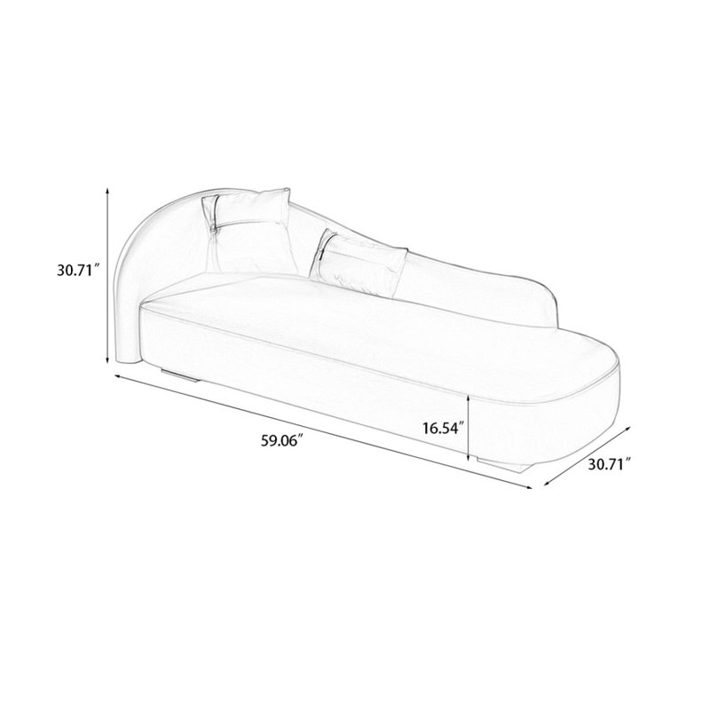 Banc rembourré blanc crème, Blanc crème / bleu / noir, H 30,71 po x l 59,06 po x P 30,71 po