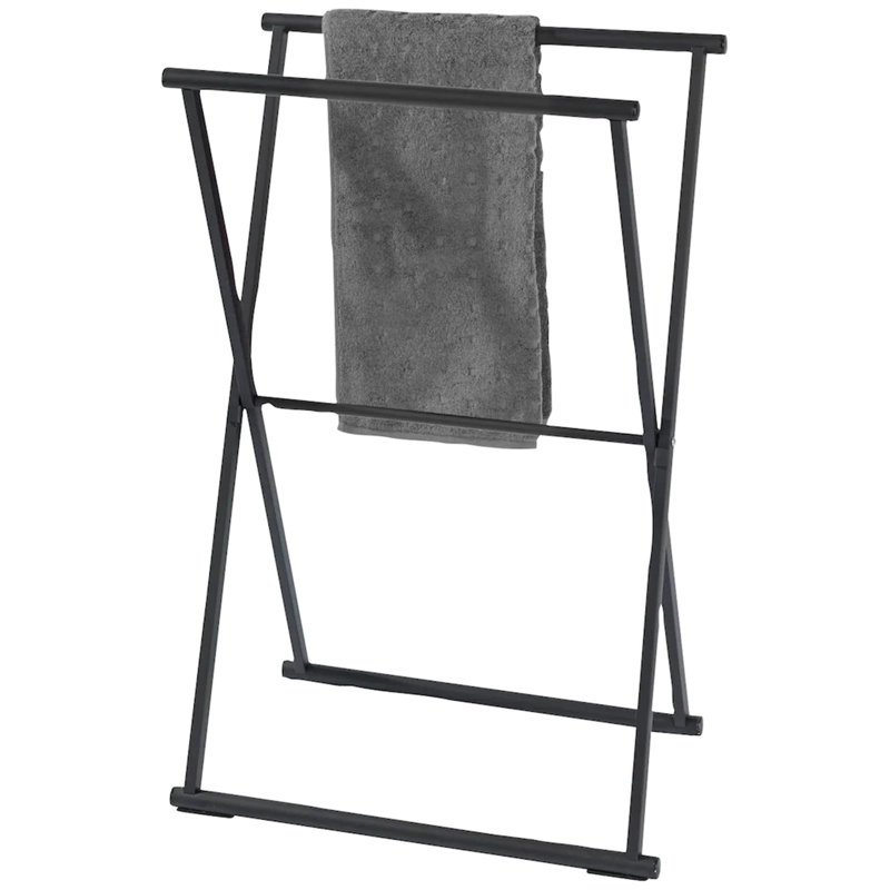 Lombardo 2 Freestanding Towel Stand, Black