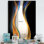 Miroir mural contemporain, vague moderne