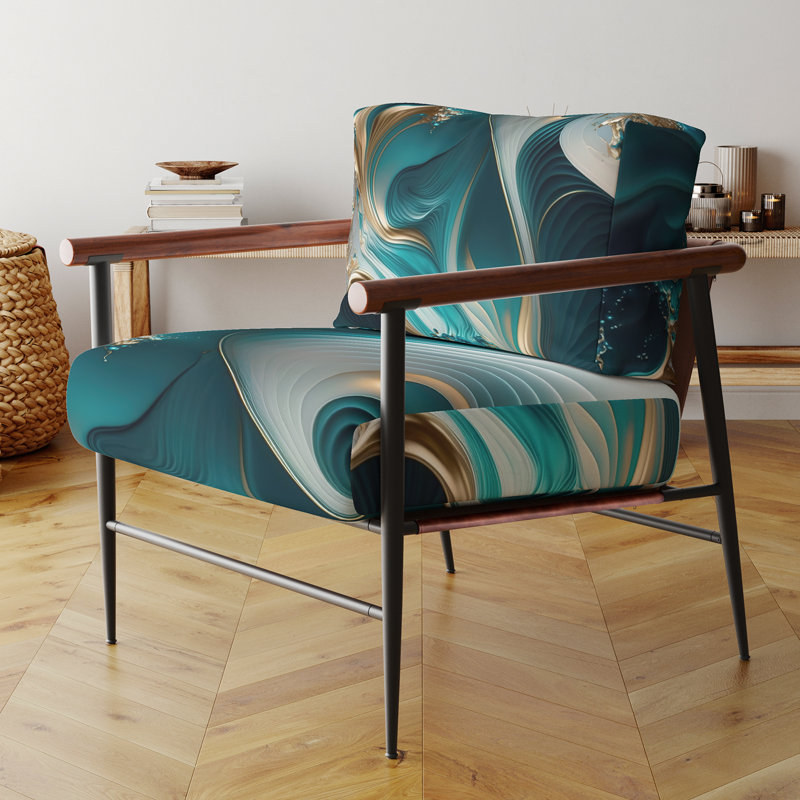Fauteuil d'appoint Crofford, Noir, noir, noir, noir