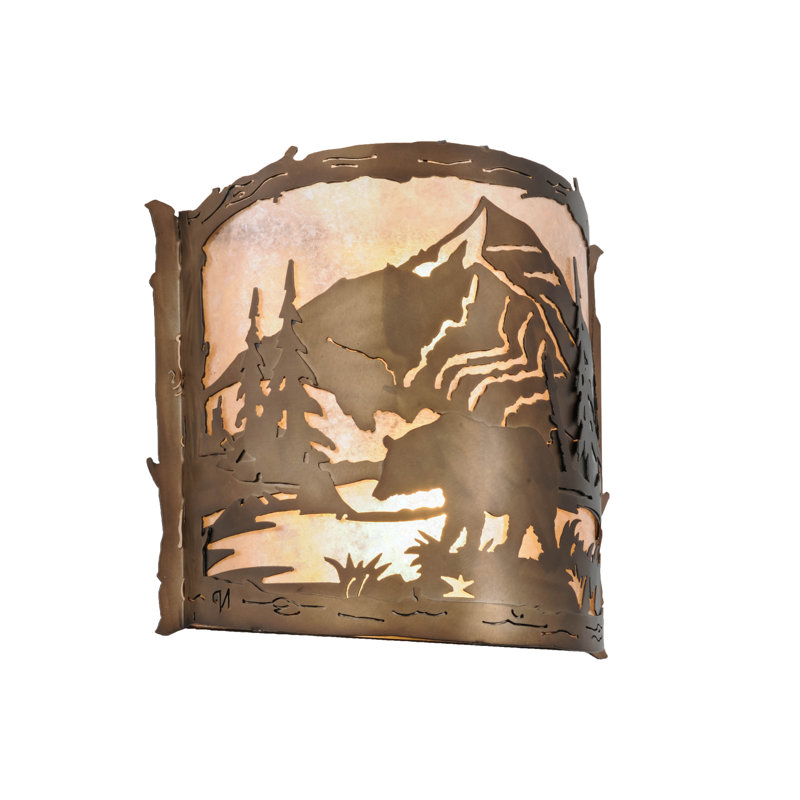 2 - Light Flush Mounted Sconce