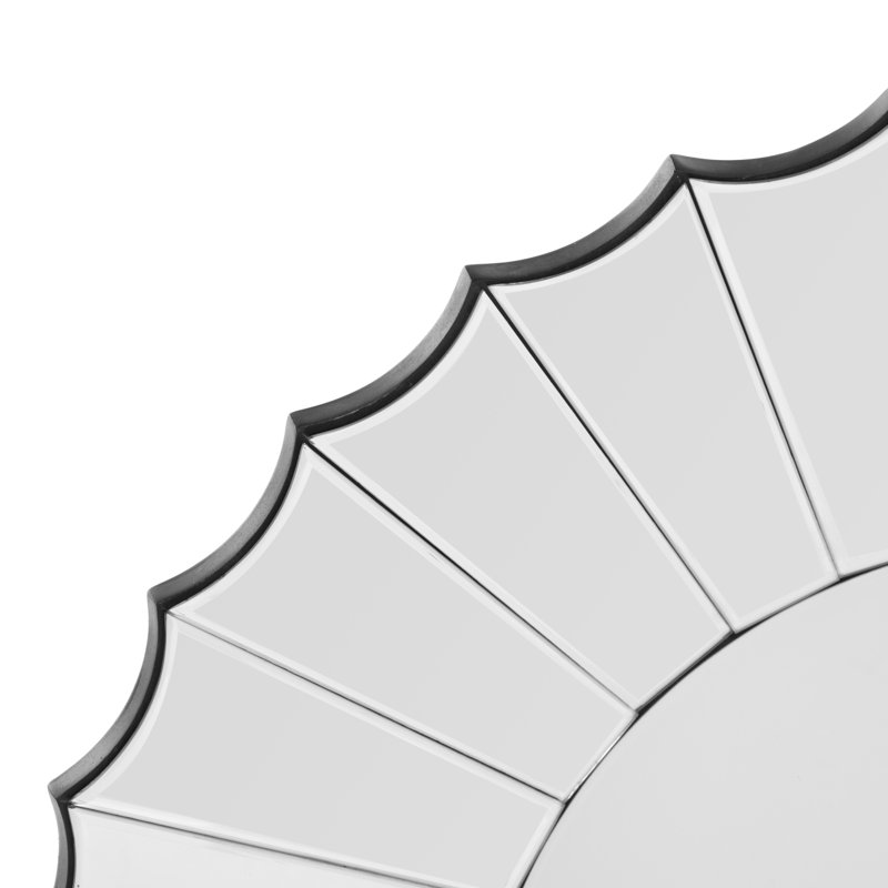 Brookline Wood Sunburst Wall Mirror