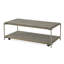 Ensemble de 3 tables basses et 2 tables de bout avec cadre en métal