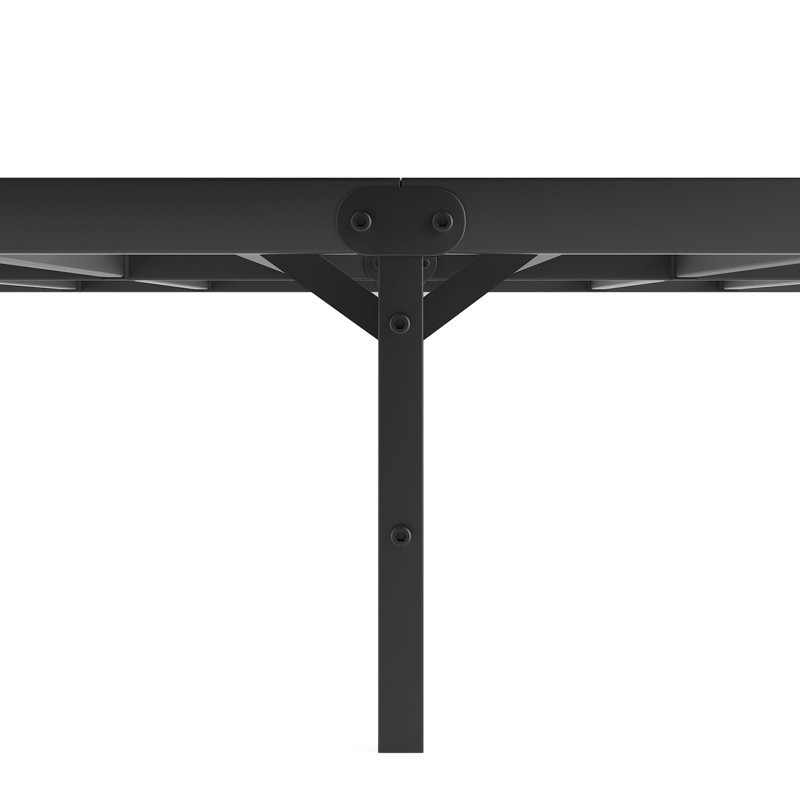 Cadre de grand lit en métal avec tête de lit, sommeil stable et silencieux, espace de rangement supplémentaire, plateforme sans système de support requis, support silencieux, repos silencieux,