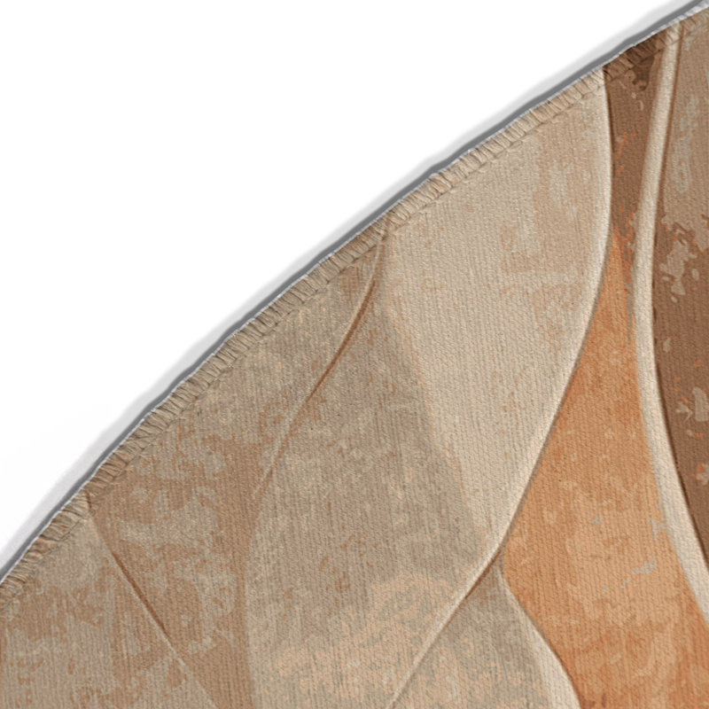 Tapis d'intérieur et d'extérieur Fluid Serenity, Rond 5 pi