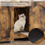 Double Cat Litter Box Furniture, Large Cat Litter Box Fence With Cat Litter Pad-1908902737