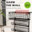 Wall-Mounted Hair Dryer Holder Styling Tool Organizer 4-Shelf Storage Wire Basket with Hook Heat Safe Rack for Hair-Straighteners,Curling Wands,Flat Iron,Perfume,Cabinet Door Bathroom Kitchen