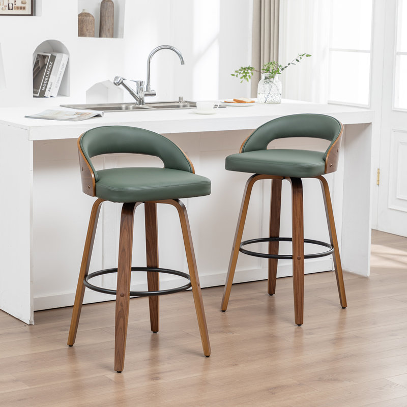 Ensemble de tabourets de bar 2 pièces Modern Modern, Vert, Tabouret de bar (siège de 30 po de hauteur)