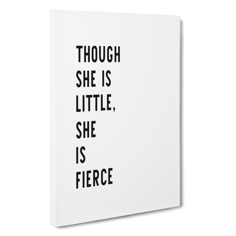She Is Fierce - Wrapped Canvas Print, 91cm H x 60cm W x 3cm D