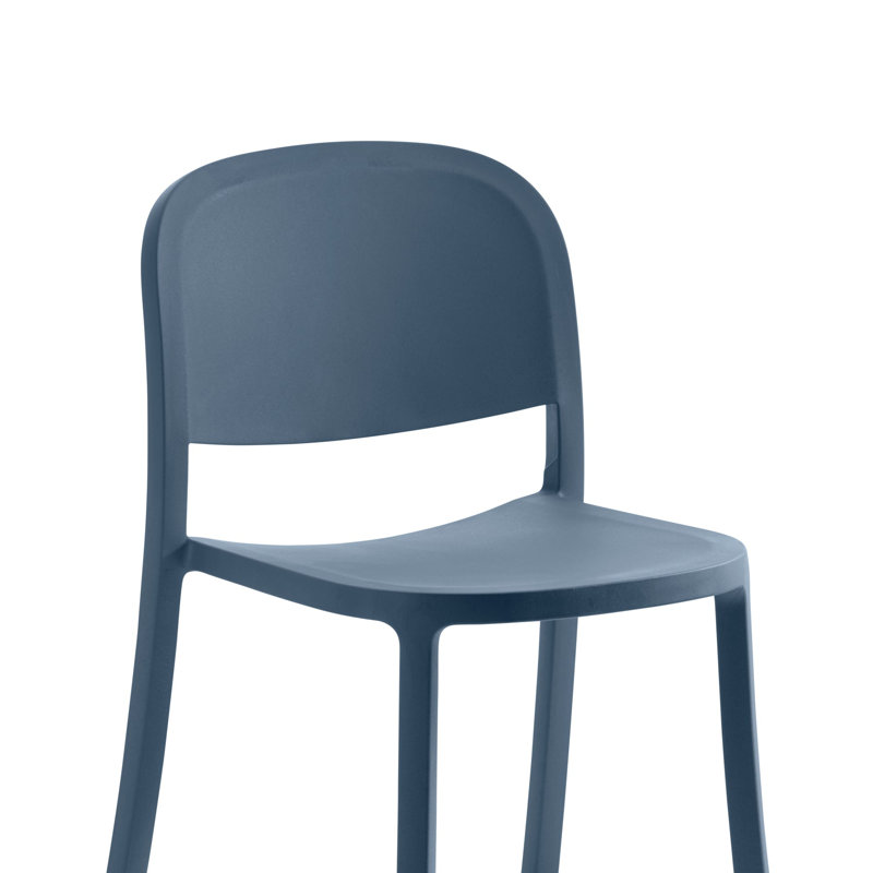 1 Inch Reclaimed Stacking Chair by Jasper Morrison, Blue
