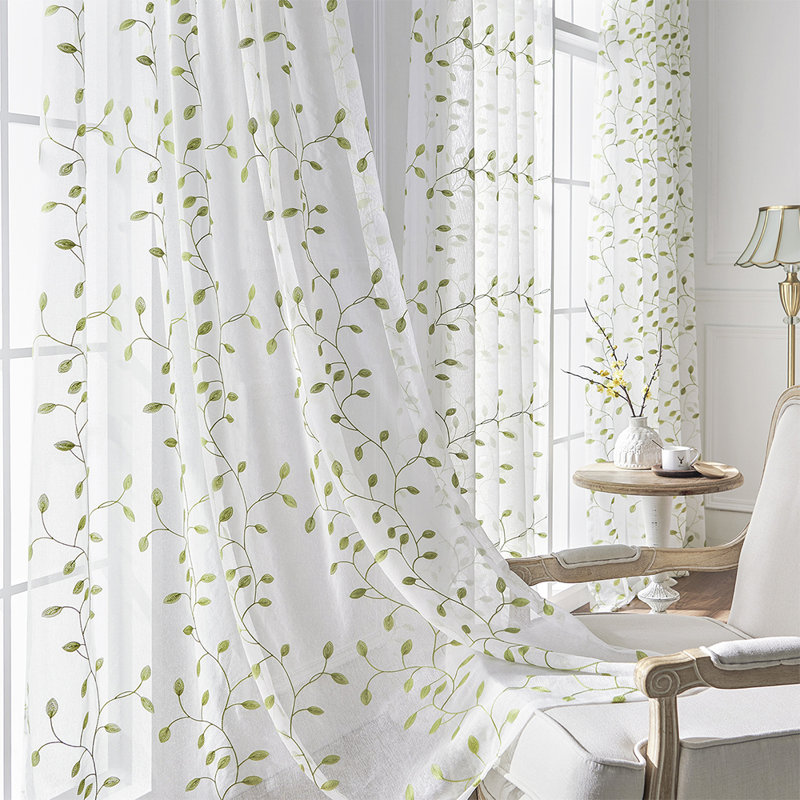 Semi Sheer Curtain Pair, 130cm Width x 240cm Drop