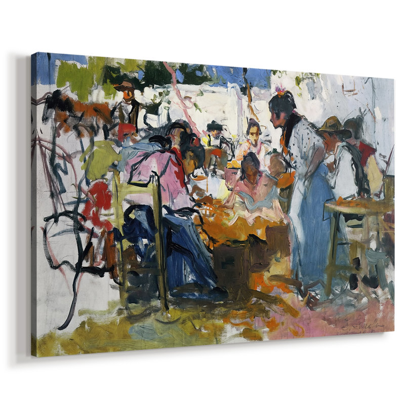 Packing Raisins, Jávea (Envasando pasas) - Jooa Sorolla - Toile tendue avec châssis - 1900, 24 x 36