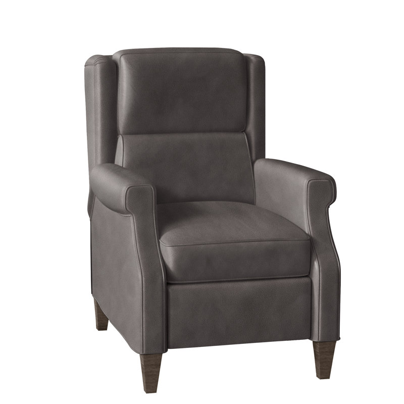 Gallaway Recliner, Aline Fumo Genuine Leather, Cobblestone, Manual