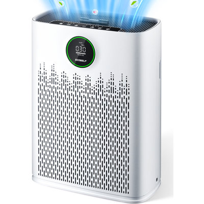 COSELF Air Purifier for Large Room up to 1295 Sq.Ft - 2X-Power Filtration, 99.97% Particle Removal, Smart Air Quality Sensor, Quiet Sleep Mode