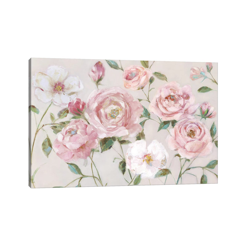 Cottage Sweet Garden by Sally Swatland - Wrapped Canvas Painting, 20.32 cm H x 30.48 cm W