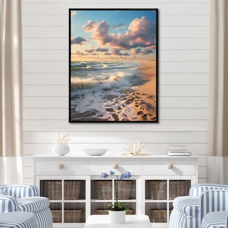 «Beach Photo Coastal Harmony II», reproductions d'art mural nautique et plage, H 20 po x l 12 po x P 1 po