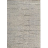 Hand-Knotted High-Quality Light Blue and Gray Area Rug