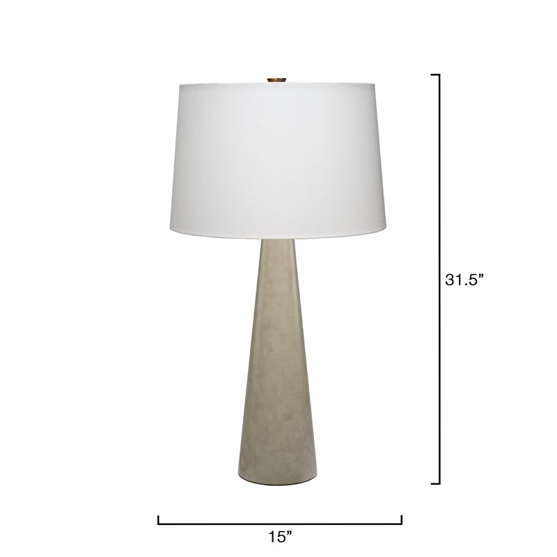 Alps Metal Table Lamp, Warm Grey