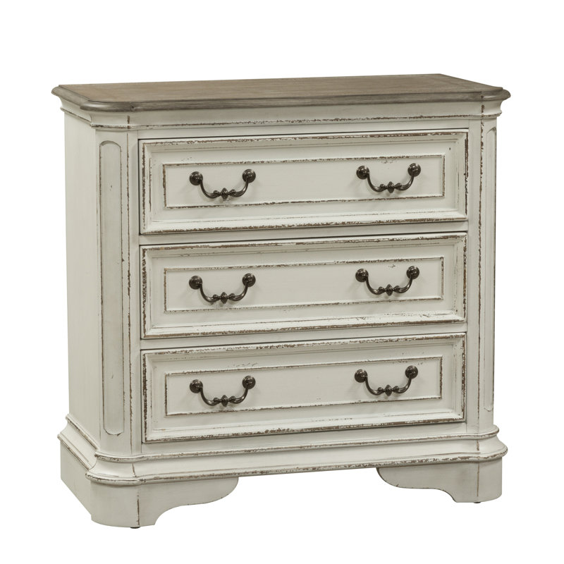 Colchester 3 Drawer w/ Charging Station - Antique White