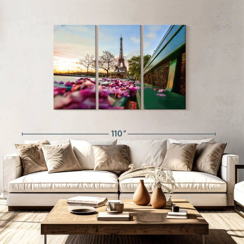 Kavia Eiffel Towel In Spring, 48" H x 74" W