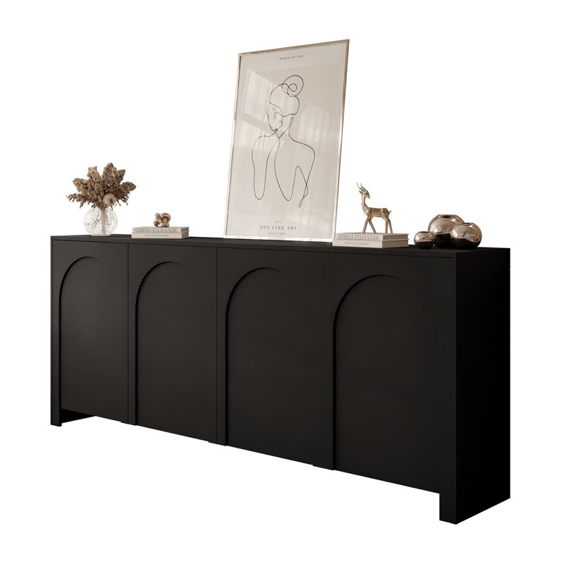 Sideboard ARIADNA 4D, Black