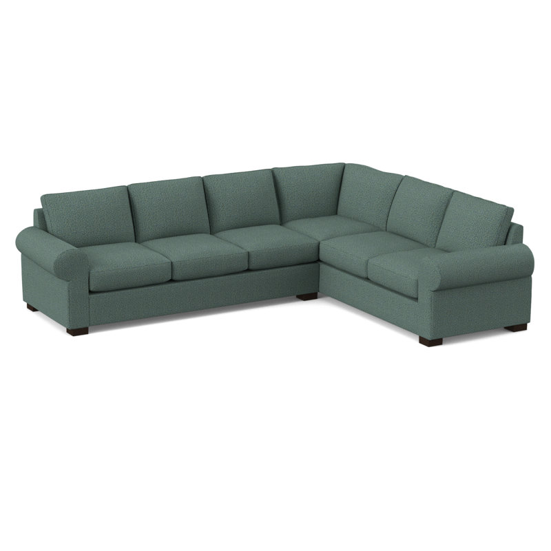 119" Wide Sleeper Corner Sectional, Hybrid, Connelly Peacock
