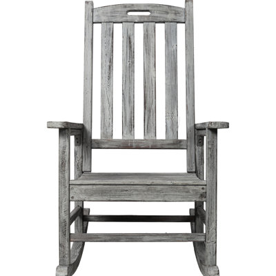 Oversized, Grey, Rocking Chair, 21 - Inch Seat, Curved Back, Indoor And Outdoor Spaces, Fir Wood, Easy Setup Process , Simple