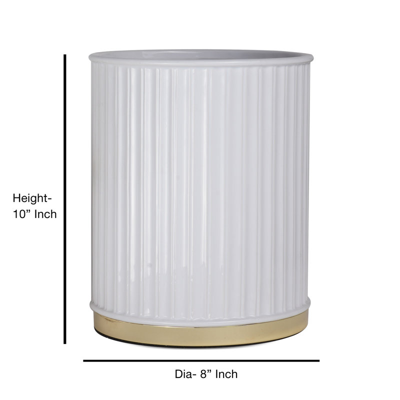 Andrade Ceramic / Porcelain Wastebasket