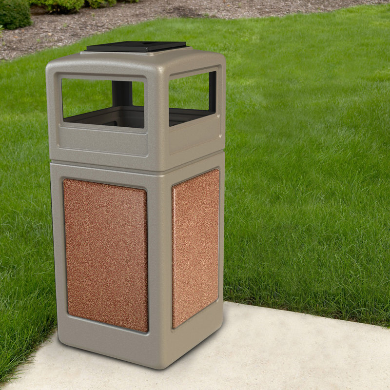 Poubelle® 42 gallons StoneTec, Beige avec Sedona