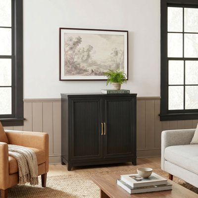 Martha Stewart Bedford Wooden 2-Door Cabinet with Soft-Close Doors with Premium Hardware