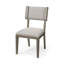 Chaise d'appoint rembourrée en bois massif Maine-554344220