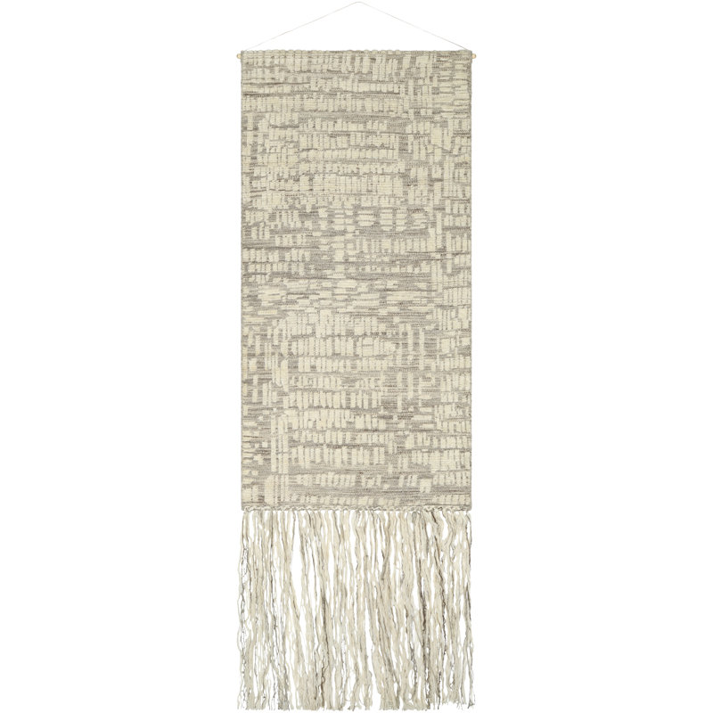 Jarena Wall Hanging, Ivory/Tan/Gray, 60" H x 30" W