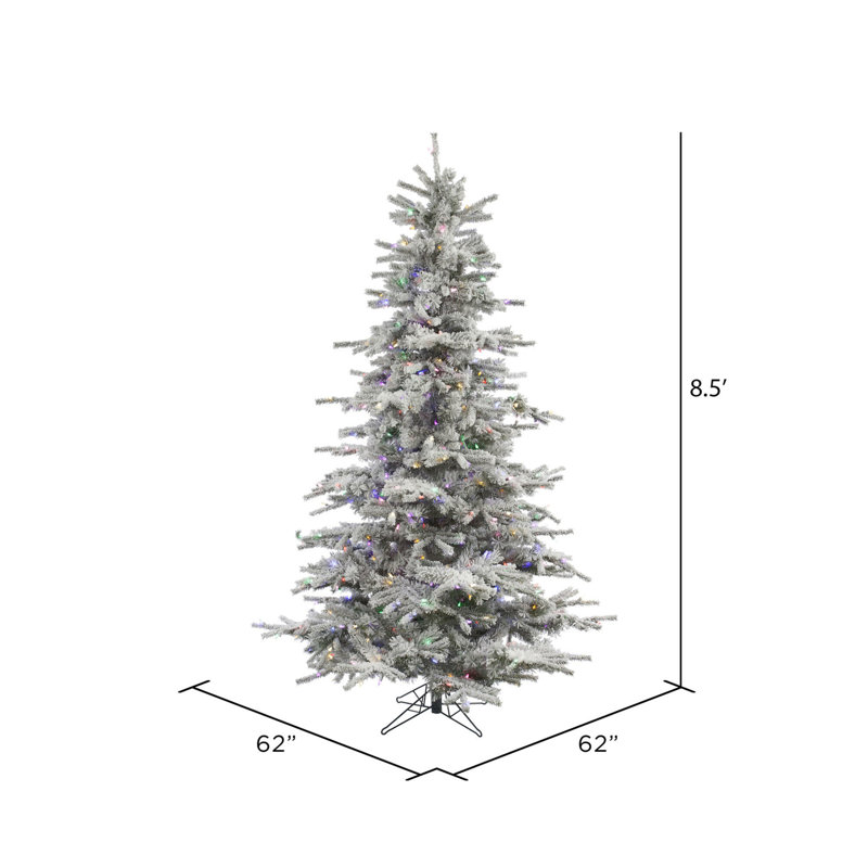 Sierra 8.5' H Lighted Artificial Fir Christmas Tree