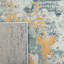 Tapis abstrait bleu / beige / orange Riccio-1799354590